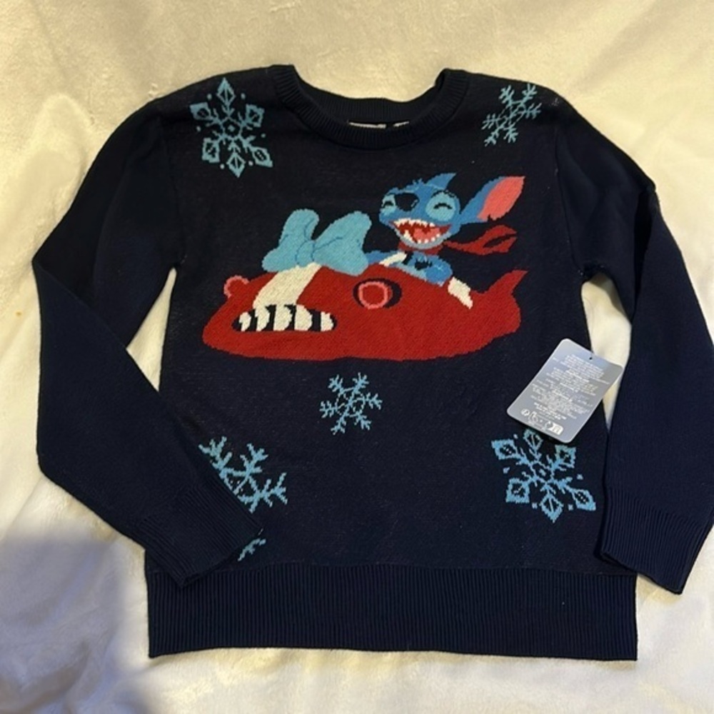 Disney: Lilo And Stitch "Winter" Sweater, Size Girls 5:6 NEW